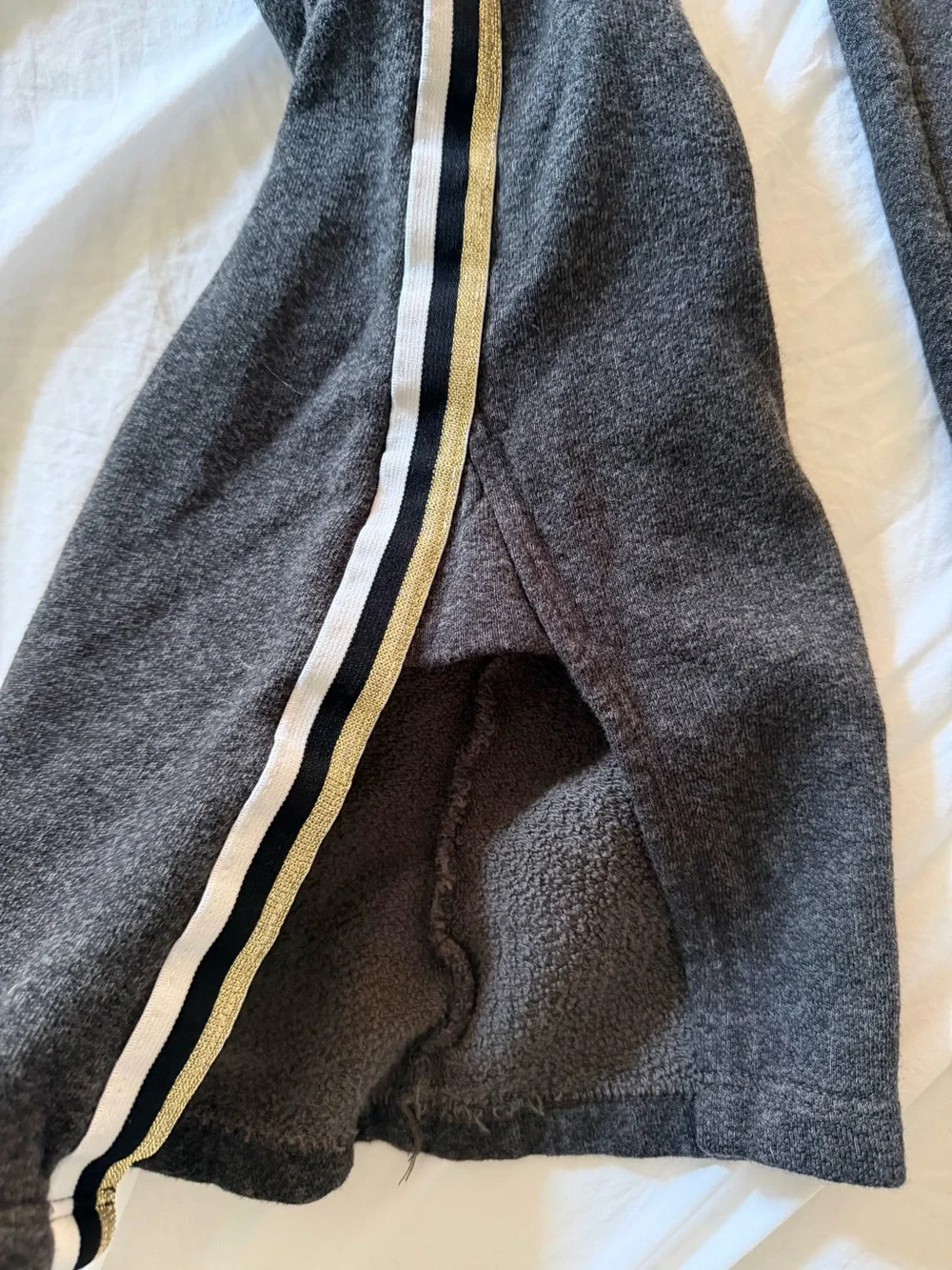 Sundry Dark Gray Joggers with Side Stripes
